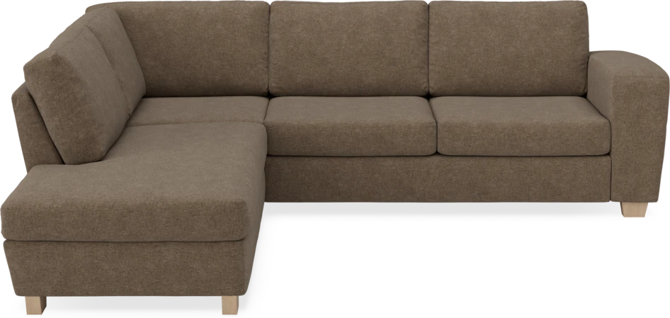 Friday - 2,5-sits soffa med divan vänster - Brun