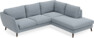 Madison - 2-sits soffa med divan höger - Blå