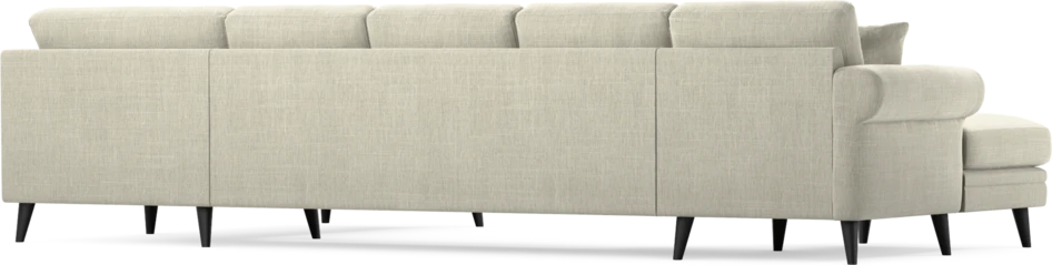 Eden - 3-sits soffa med schäslong vänster och divan höger - Beige