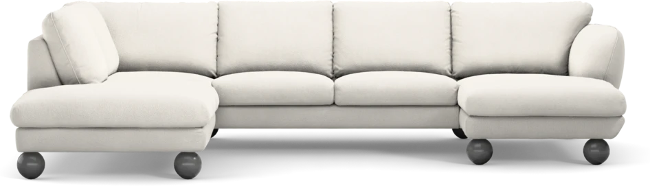 Madison Lux - 2-sits soffa med divan vänster och schäslong höger - Beige