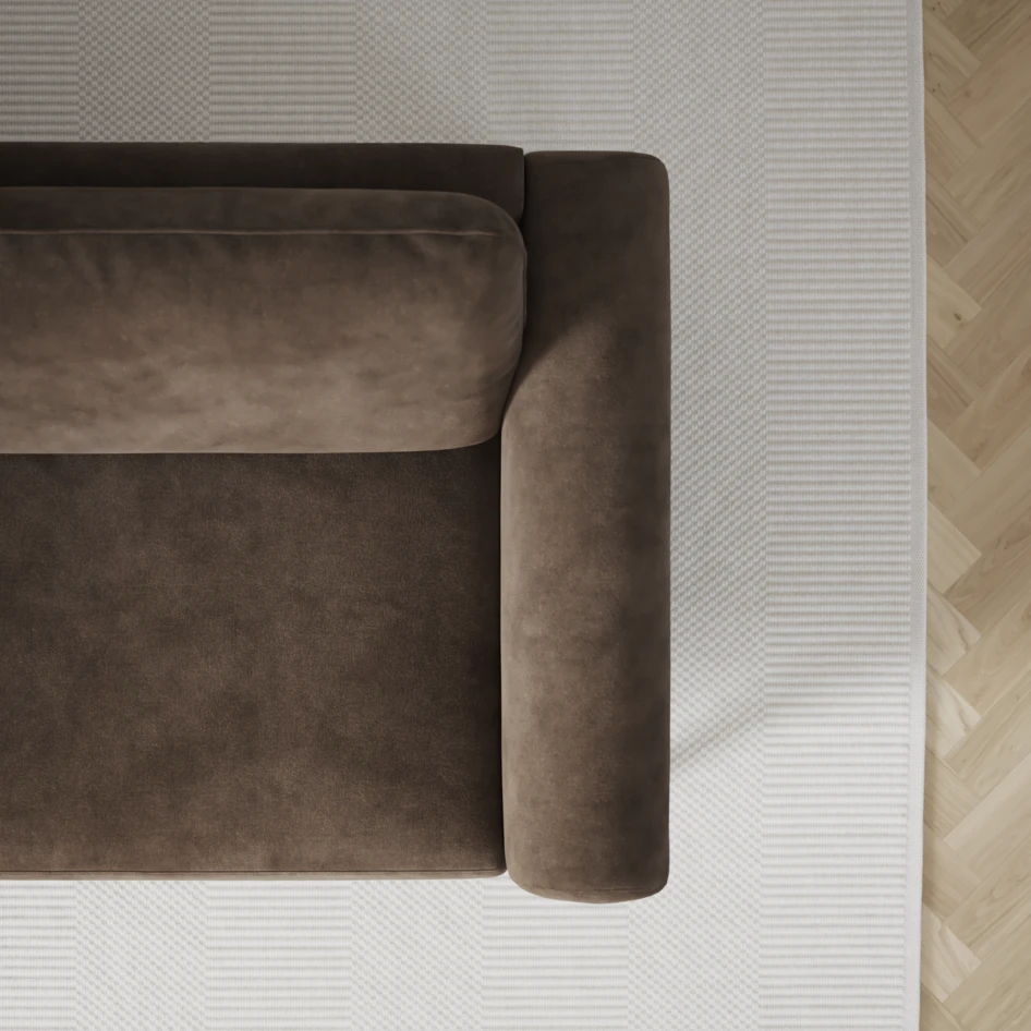 Bridge - 4-sits soffa - Brun