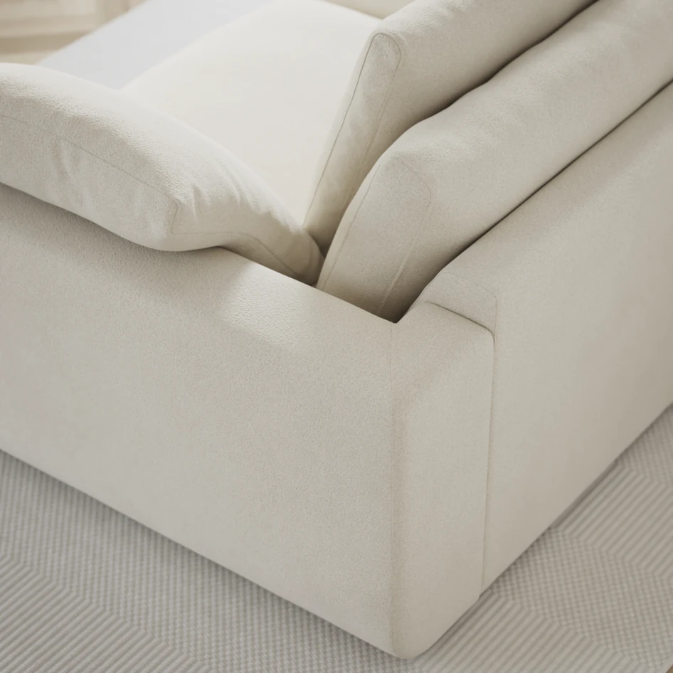 Amie - 4-sits soffa - Vit