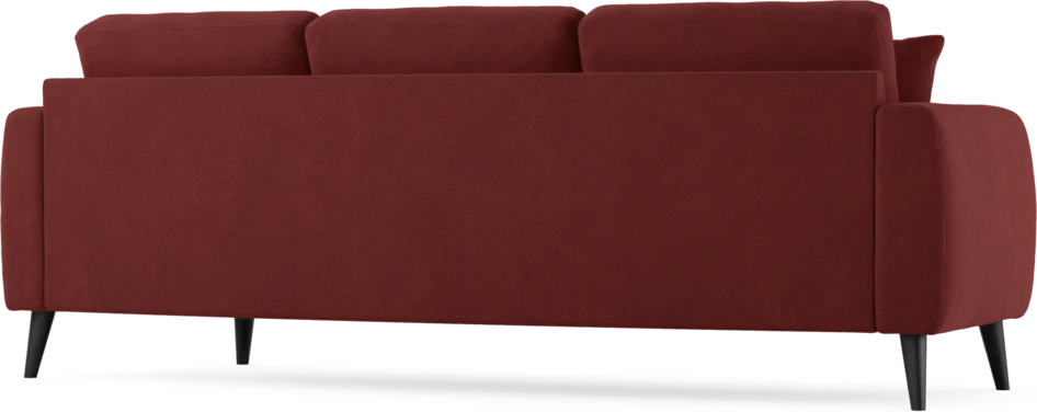 Eden - 3-sits soffa svängd - Röd