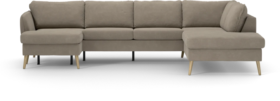 County - 3-sits soffa med schäslong vänster och divan höger - Beige
