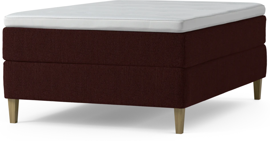 Delux Exclusive - Kontinentalsäng, enkelsäng 140 cm med bäddmadrass och sängben