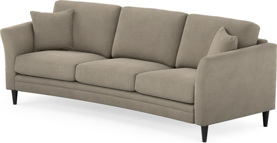Eden - 3-sits soffa svängd - Beige