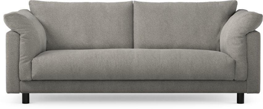 Cherrie - 2,5-sits soffa, hel dyna, fast klädsel - Grå