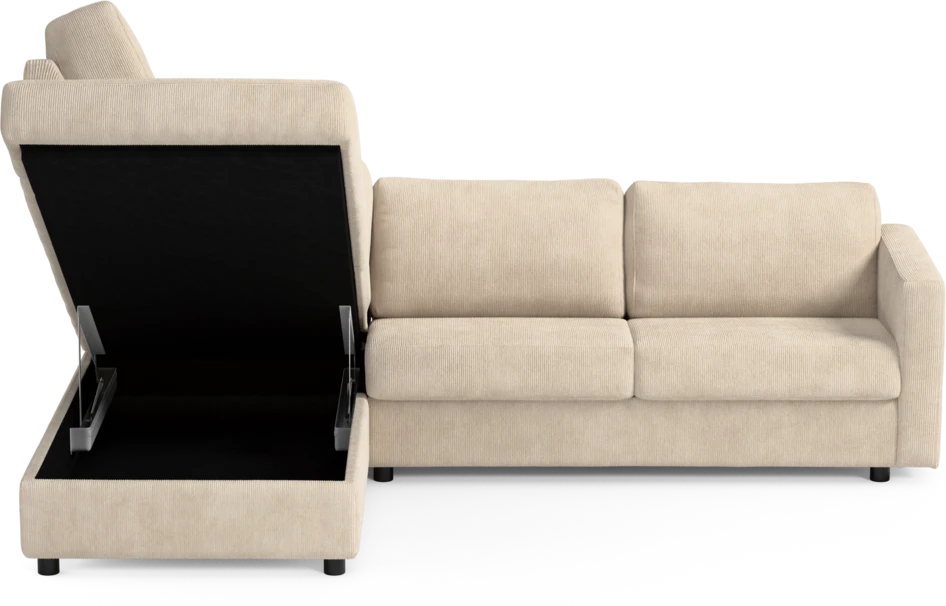 Lindö - Bäddsoffa 2,5-sits med divan - Beige