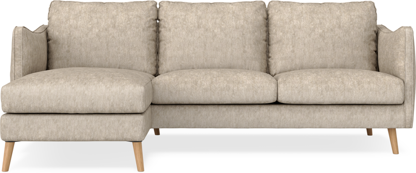 Madison Lux - 2-sits soffa med schäslong vänster - Beige