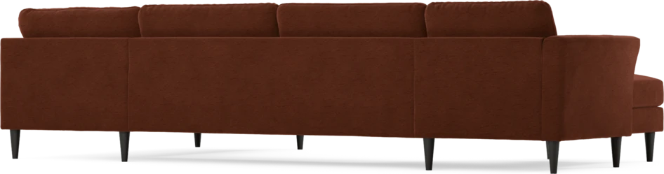 Bridge - 3-sits soffa med schäslong vänster och divan höger - Orange