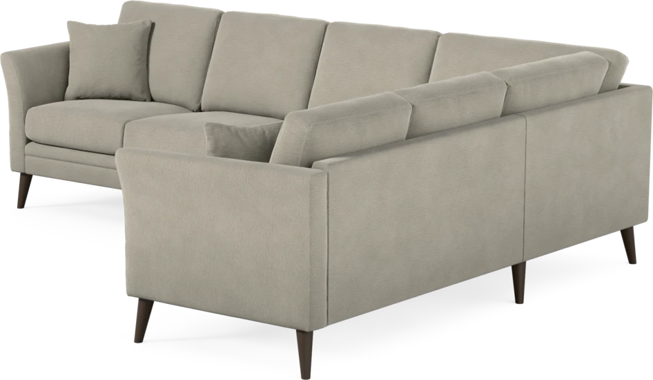 Eden - Hörnsoffa, 3+2-sits - Brun