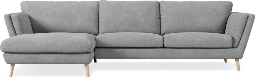 Madison Lux - 3-sits soffa med schäslong vänster - Vit