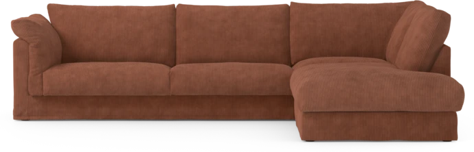 Cherrie, 3-sits soffa med divan höger, med kappa