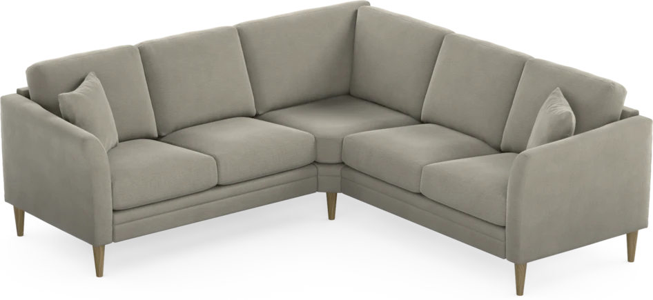 Eden - Hörnsoffa, 2+2-sits - Brun