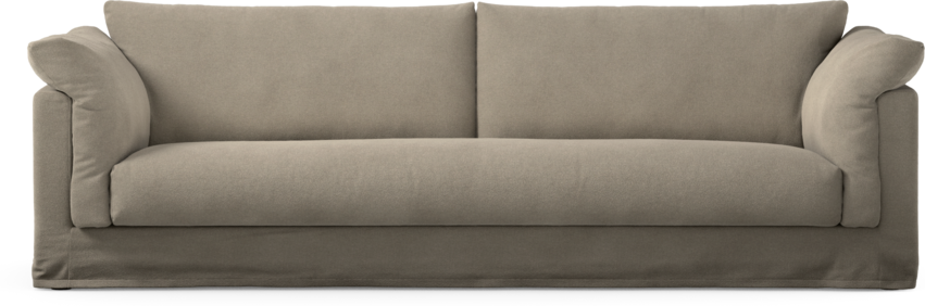 Cherrie Klädsel - Klädsel till 4-sits soffa, hel dyna - Beige