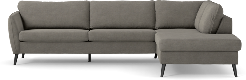 County - 2,5-sits soffa med divan höger - Grå
