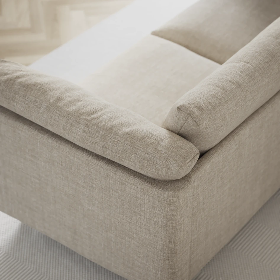 Cherrie - 4-sits soffa, fast klädsel - Beige
