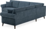 Eden - Hörnsoffa, 2,5+2,5-sits - Blå