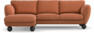 Madison Lux - 2-sits soffa med schäslong vänster - Orange