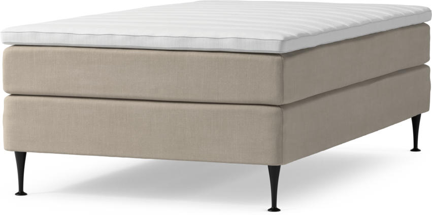 Roma Family - Kontinentalsäng, enkelsäng med bäddmadrass och sängben, B 105-140