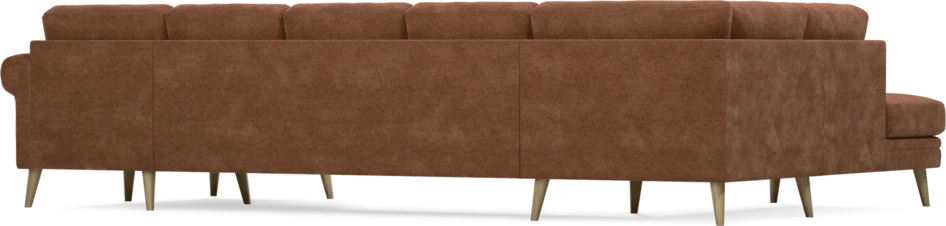 Eden - 3-sits soffa med divan vänster och schäslong höger - Orange