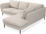 Madison Lux - 2-sits soffa med divan höger - Vit