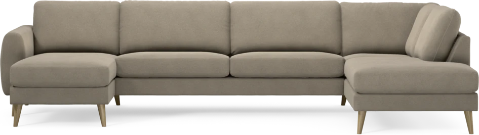 Bridge - 3-sits soffa med schäslong vänster och divan höger - Beige