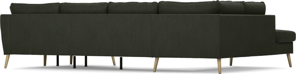 County - 3-sits soffa med divan vänster och schäslong höger - Grön
