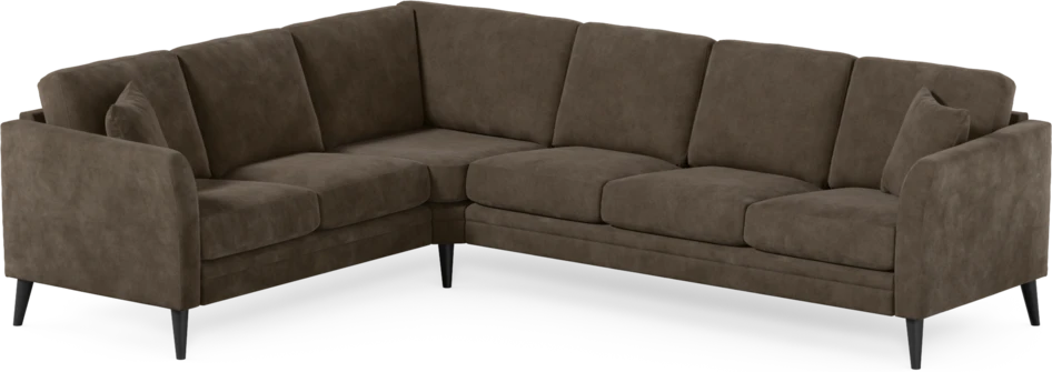 Eden - Hörnsoffa, 2+3-sits - Brun