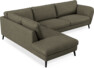 Madison - 3-sits soffa med divan vänster - Brun