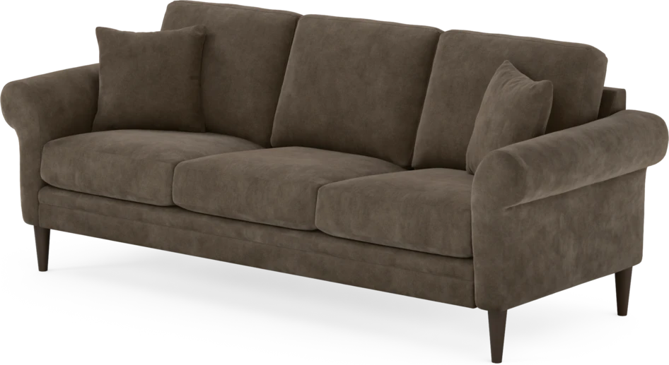 Eden - 3-sits soffa - Brun