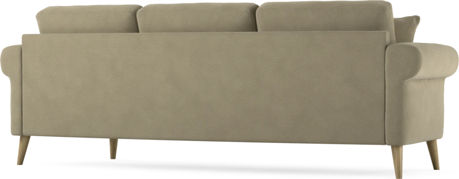 Eden - 3-sits soffa svängd - Beige