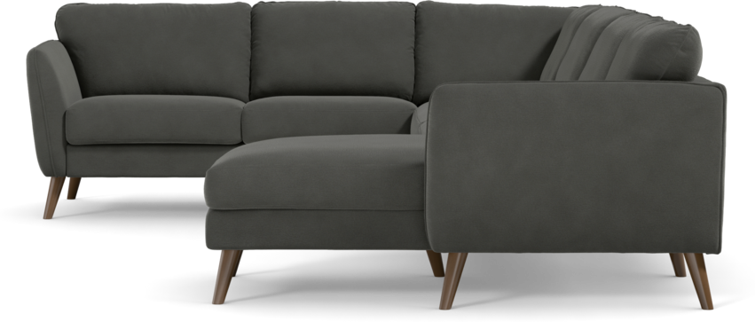 Bridge - Hörnsoffa, 2+3-sits med schäslong höger - Grå