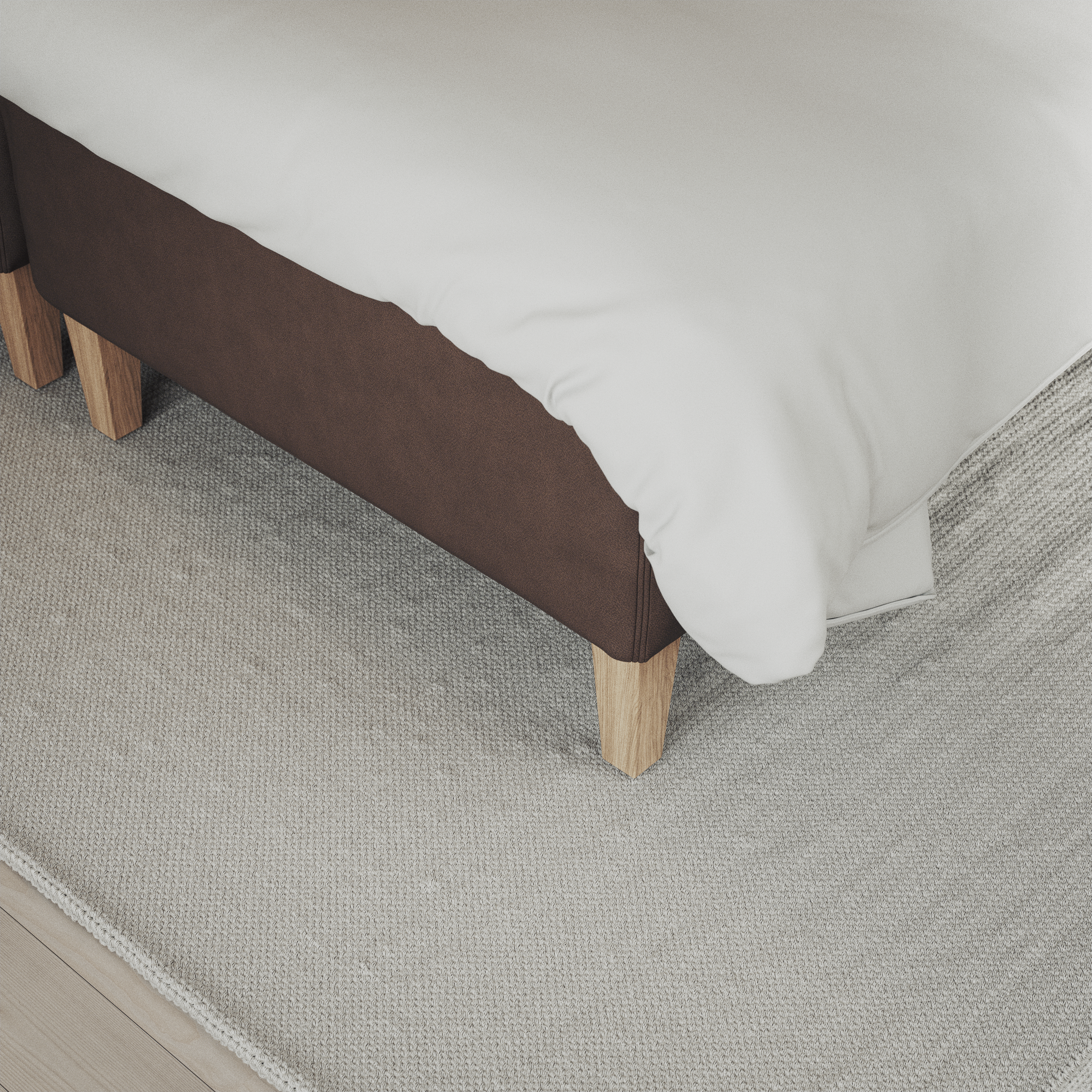 Delux Exclusive - Kontinentalsäng, enkelsäng 120 cm med bäddmadrass och sängben - inspiration