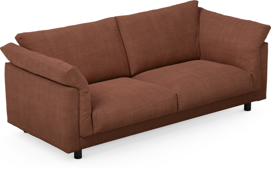 Cherrie - 2,5-sits soffa, fast klädsel - Orange