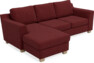 Friday - 3-sits soffa med schäslong vänster - Rosa