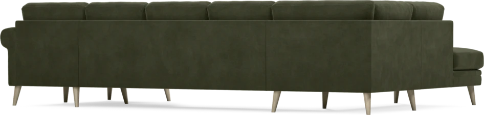 Eden - 3-sits soffa med divan vänster och schäslong höger - Grön