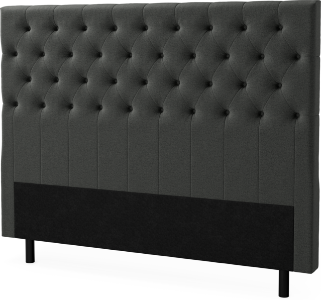 Delux Pikerad XL - Sänggavel, 90-210 cm - Grå