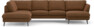 Madison Lux - 2-sits soffa med divan vänster och schäslong höger - Brun