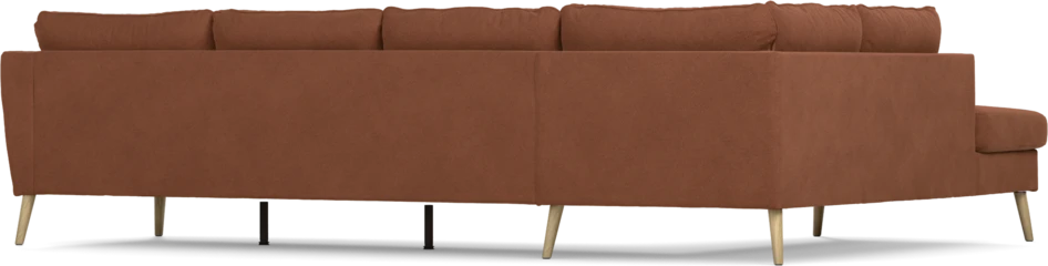 County - 3-sits soffa med divan vänster - Orange
