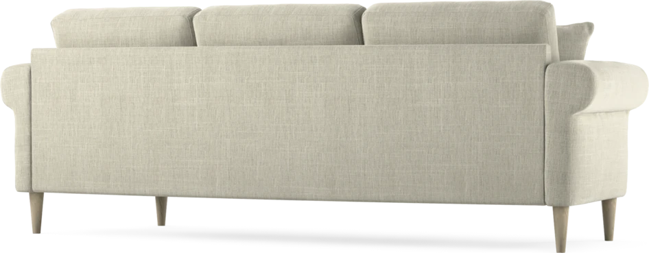 Eden - 3-sits soffa svängd - Beige
