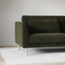 Willow - 3-sits soffa med divan vänster, fast klädsel - Grön