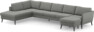 County - 4-sits soffa med divan vänster och schäslong höger - Grå