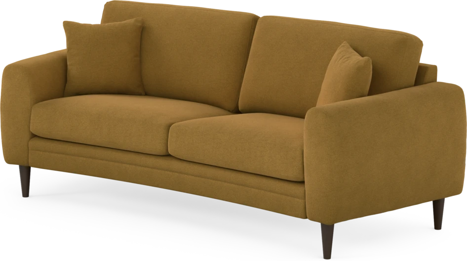 Eden - 2,5-sits soffa svängd - Gul
