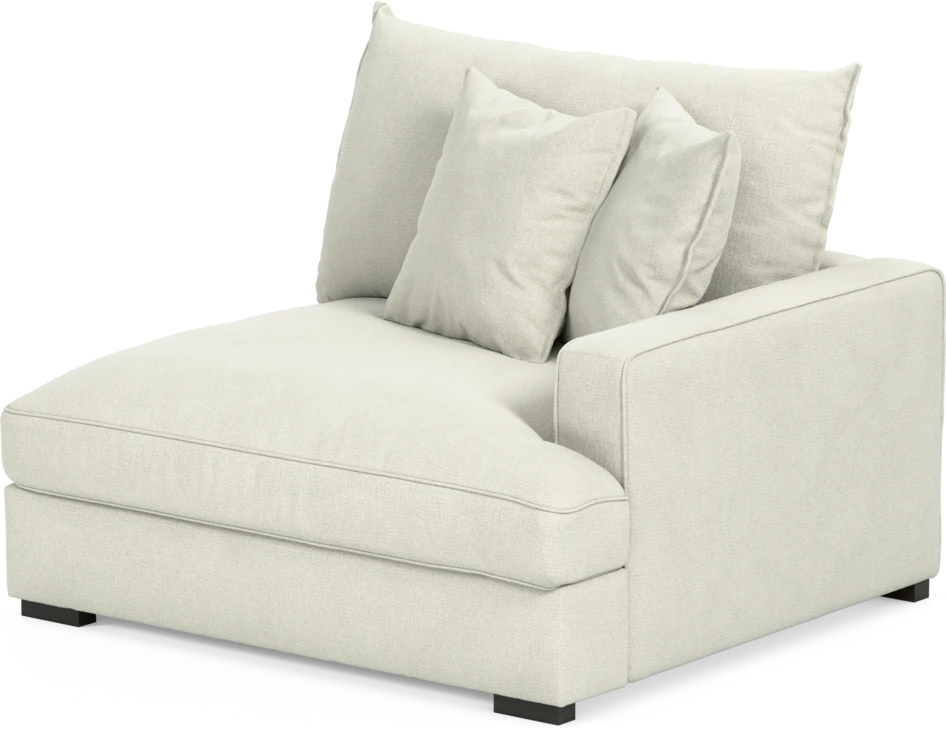 Rossi - 1,5-sits med armstöd höger - Vit