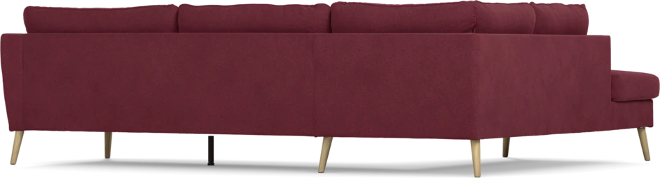 County - 2,5-sits soffa med divan vänster - Röd