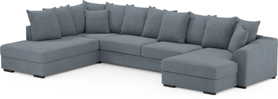 Town - 3-sits soffa med divan vänster och schäslong höger - Blå