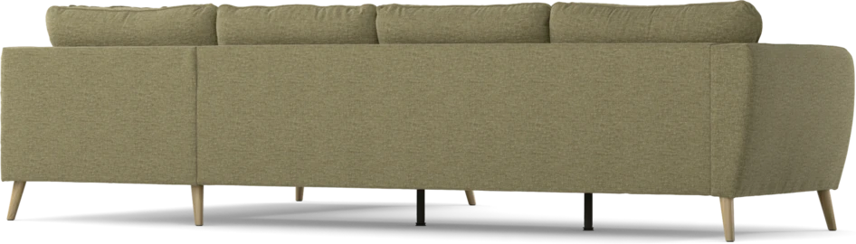 County - 3-sits soffa med divan höger - Grön