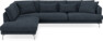 Harper - 3-sits soffa med divan vänster - Blå