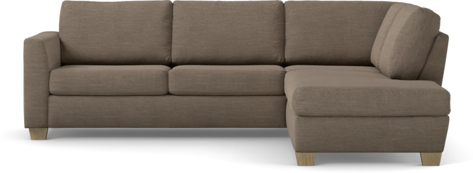 Friday - 2,5-sits soffa med divan höger - Brun